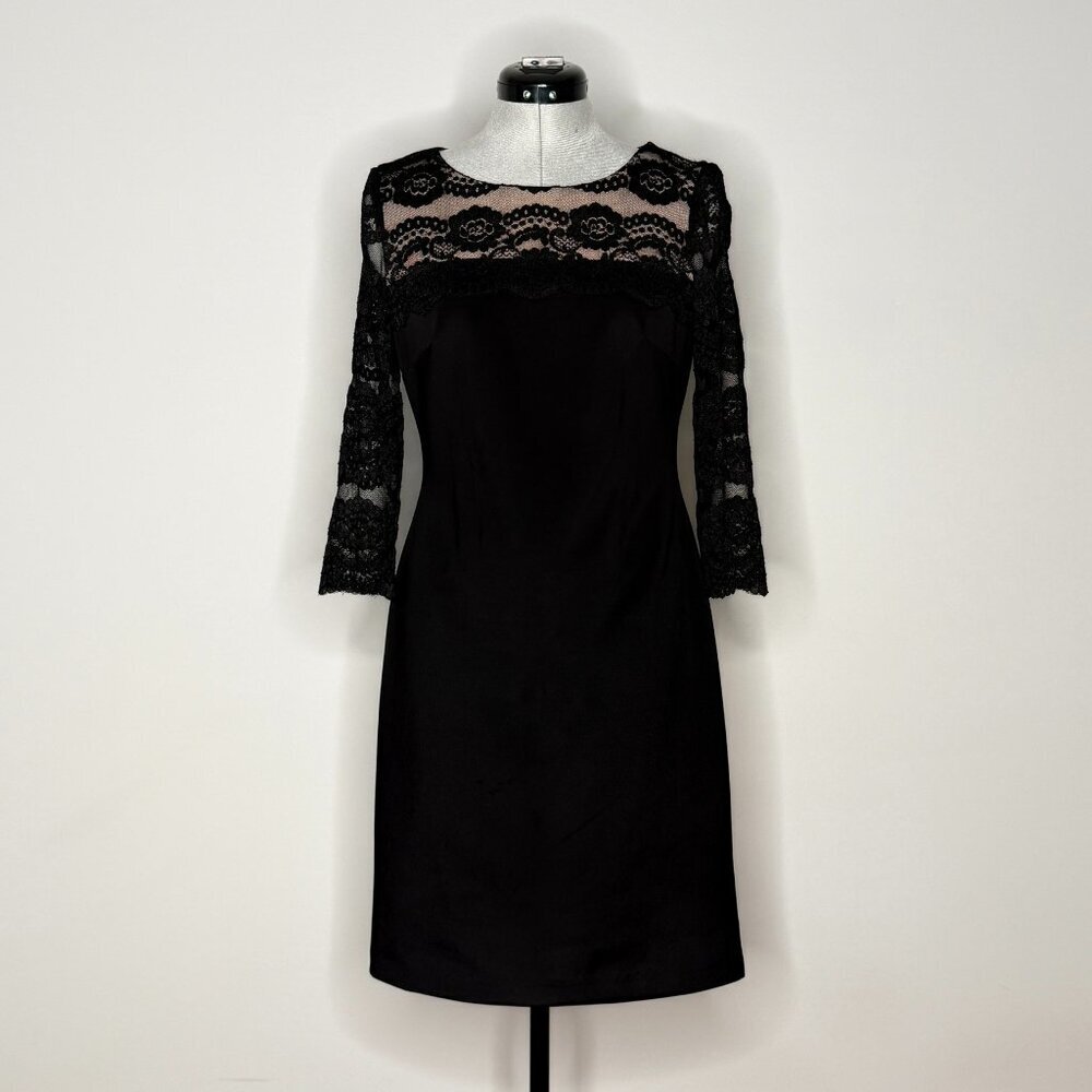 Jessica H 3/4 Lace Sleeve and Upper Bodice Dress